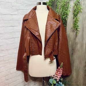 NEW Crocodile Moto Jacket